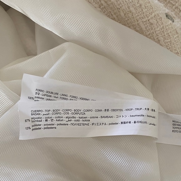 Zara Cream Bomber Jacket - Picture 2 of 9